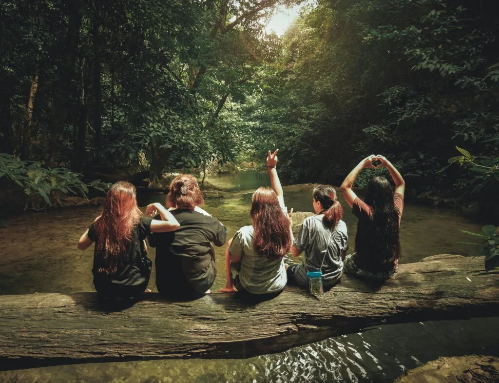 Regulating nervous system while in nature and play